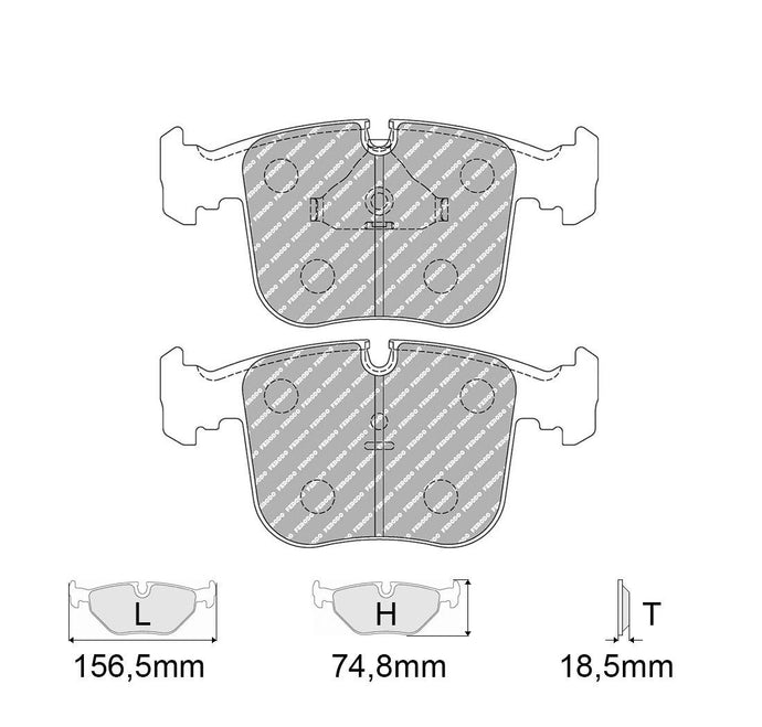 Pastiglie freno FERODO RACING DS2500 FCP856H