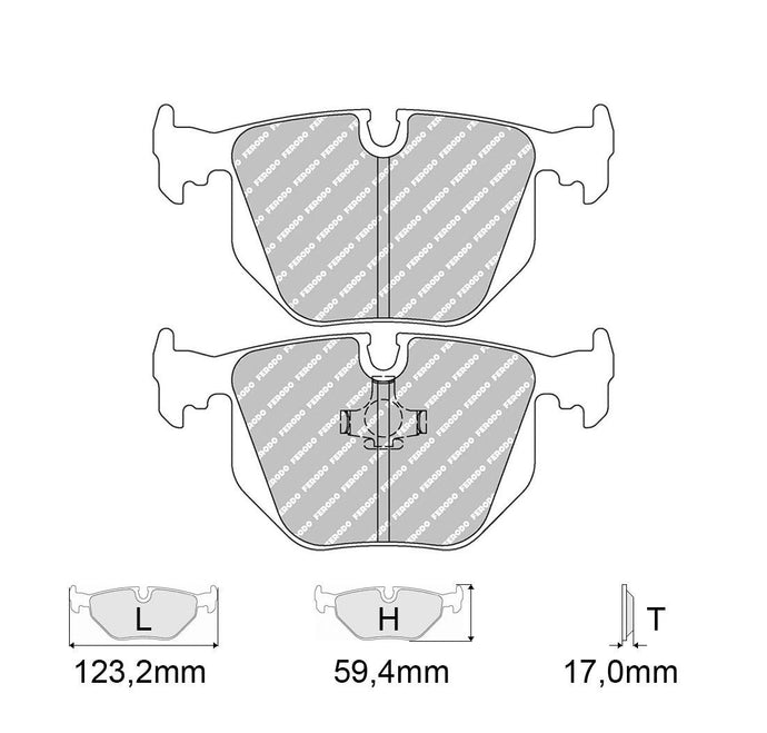 Pastiglie freno FERODO RACING DS2500 FCP857H