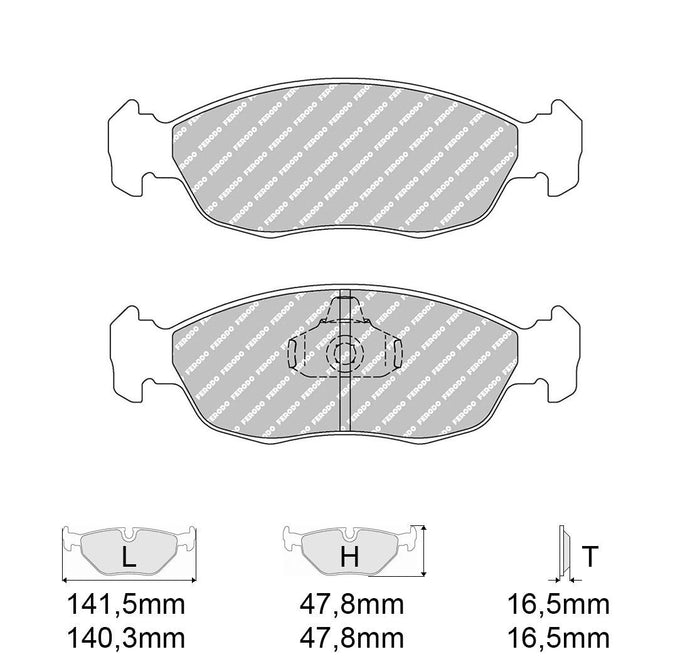 Pastiglie freno FERODO RACING DS3000 FCP876R