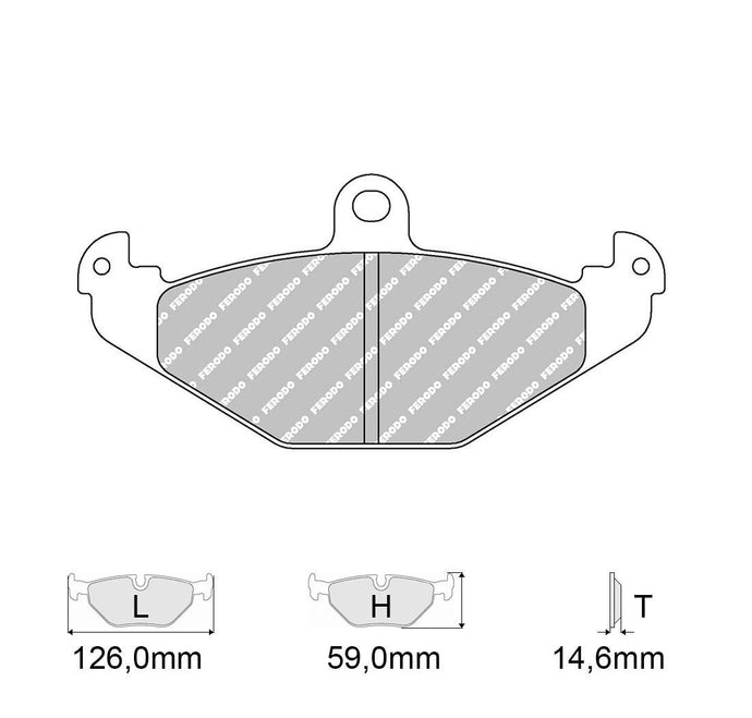 Pastiglie freno FERODO RACING DS2500 FCP878H