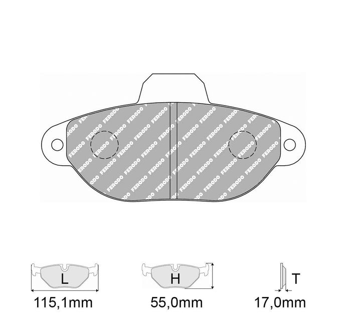 Pastiglie freno FERODO RACING DS2500 FCP925H