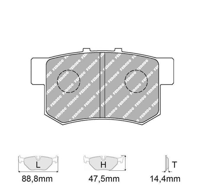 Pastiglie freno FERODO RACING DS2500 FCP956H