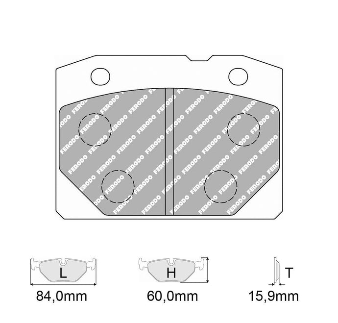 Pastiglie freno FERODO RACING DS2500 FCP96H