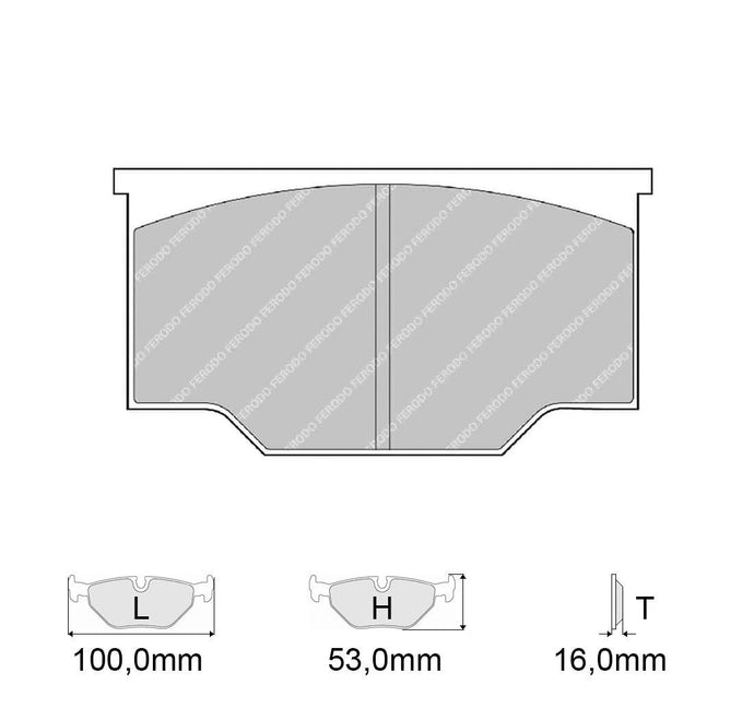 Pastiglie freno FERODO RACING DS3000 FRP101R