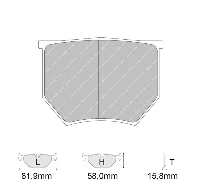 Pastiglie freno FERODO RACING DS3000 FRP202R