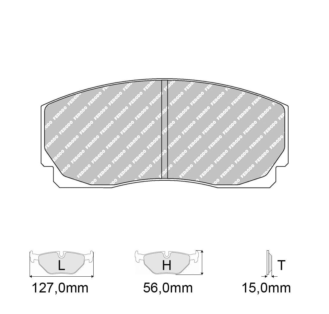 Ferodo: DS UNO Rear Brake Pad Set FCP4168Z - SUMO Power