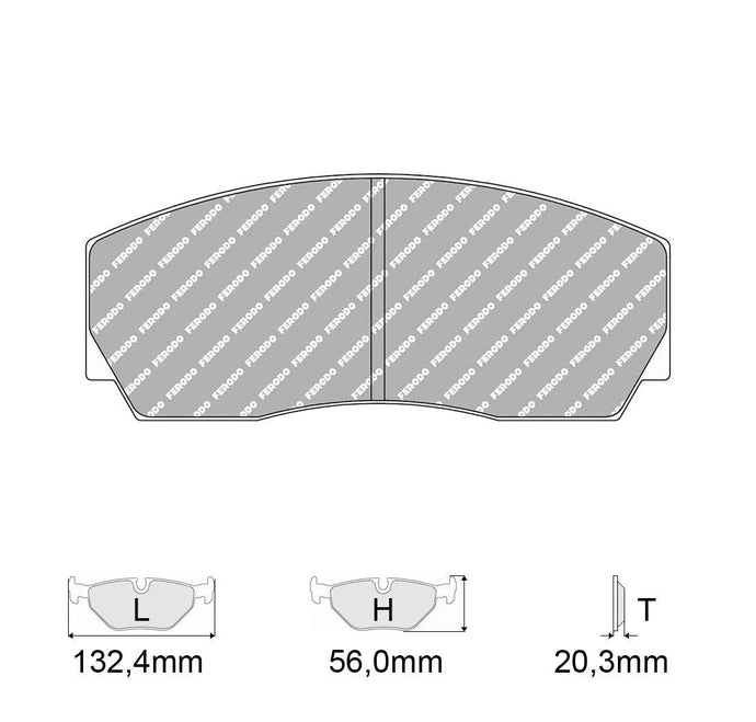 Pastiglie freno FERODO RACING DS3000 FRP212R