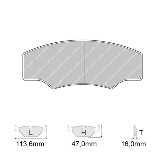 Pastiglie freno FERODO RACING DS1.11 FRP218W
