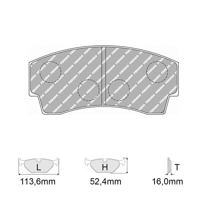 Pastiglie freno FERODO RACING DS1.11 FRP219W