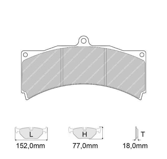 Pastiglie freno FERODO RACING DS3000 FRP3000R