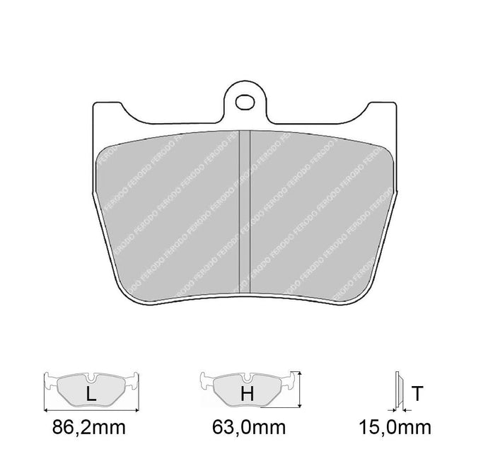 Pastiglie freno FERODO RACING DS3000 FRP3020R