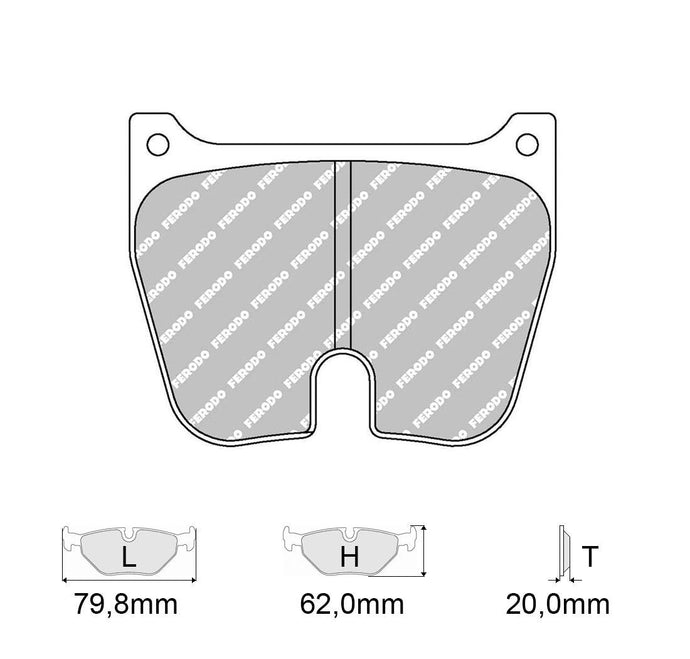 Pastiglie freno FERODO RACING DS3000 FRP3022R