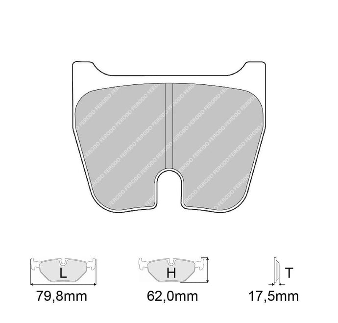 Pastiglie freno FERODO RACING DS3000 FRP3023R