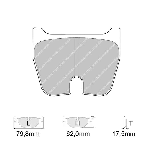 Pastiglie freno FERODO RACING DS3000 FRP3023R