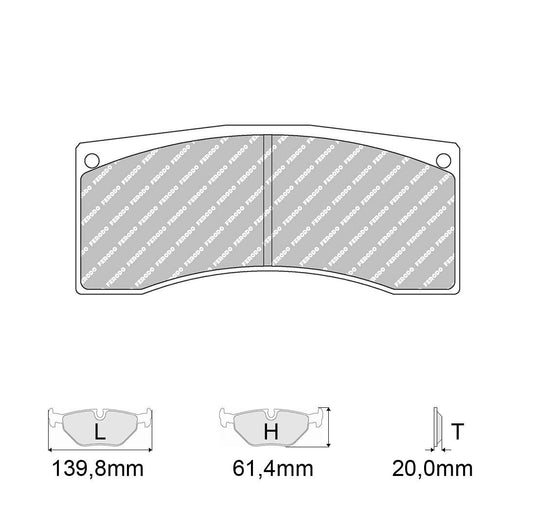 Pastiglie freno FERODO RACING DS3000 FRP3024R