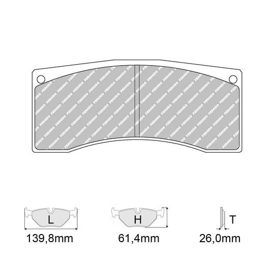Pastiglie freno FERODO RACING DS1.11 FRP3029W