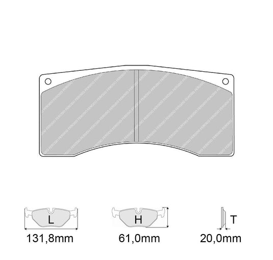 Pastiglie freno FERODO RACING DS3000 FRP302R
