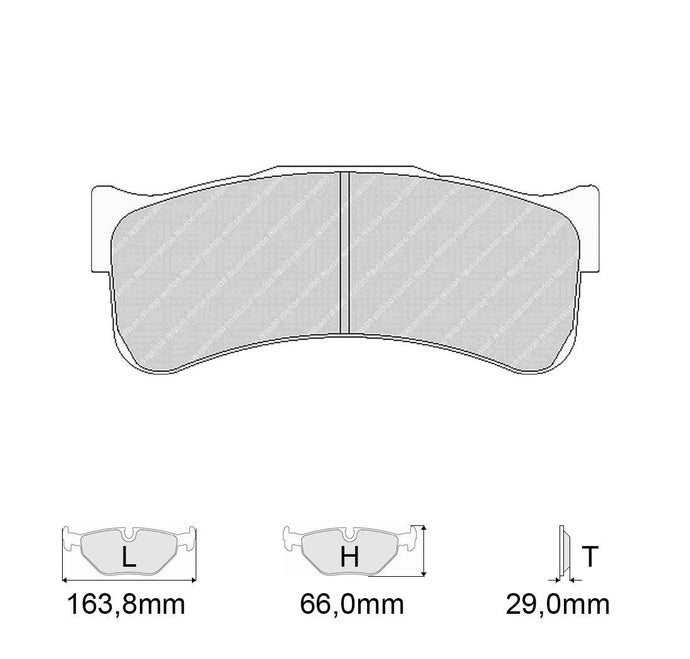 Pastiglie freno FERODO RACING DS1.11 FRP3031W