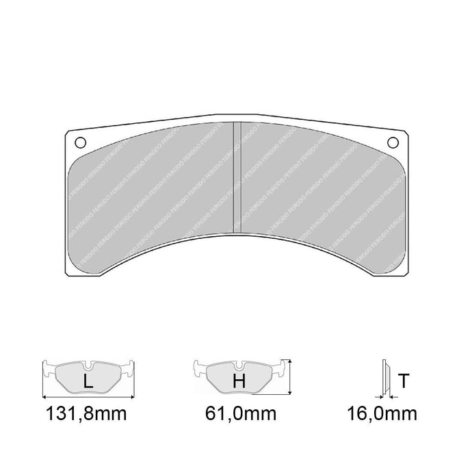 Pastiglie freno FERODO RACING DS3000 FRP3032R