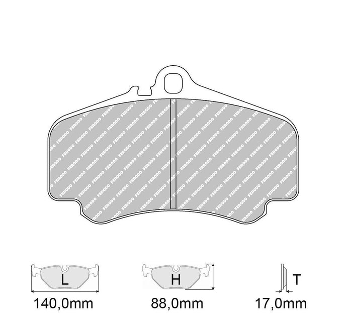 Pastiglie freno FERODO RACING DS2500 FRP3050H