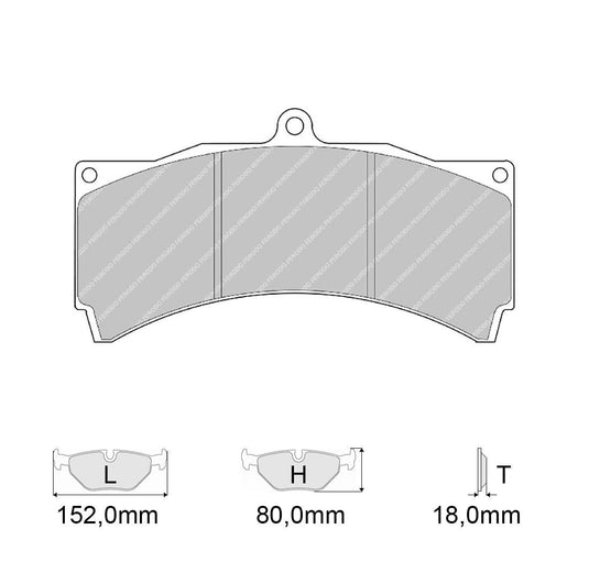 Pastiglie freno FERODO RACING DS2500 FRP3054H