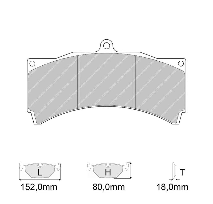Pastiglie freno FERODO RACING DS3000 FRP3054R