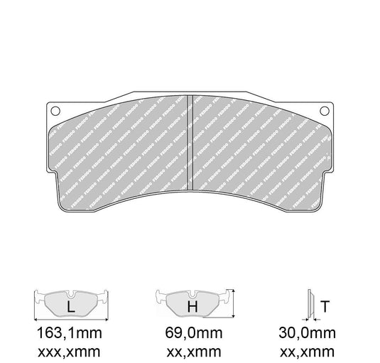 Pastiglie freno FERODO RACING DS1.11 FRP3055W