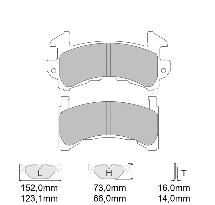 Pastiglie freno FERODO RACING DS3000 FRP3058R