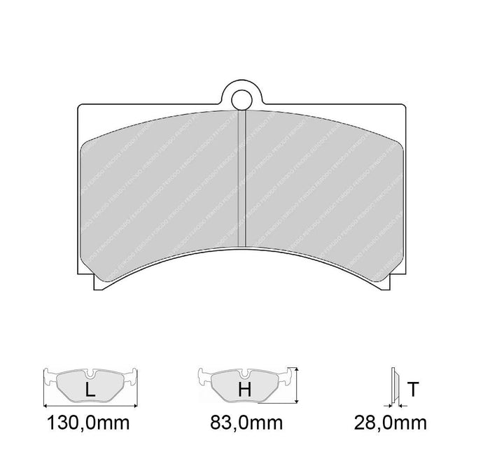 Pastiglie freno FERODO RACING DS1.11 FRP3060W