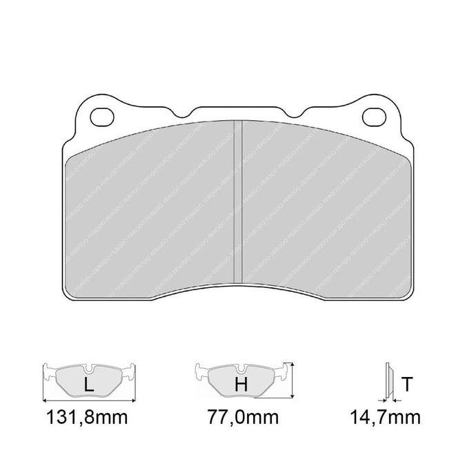 Pastiglie freno FERODO RACING DS1.11 FRP3067W