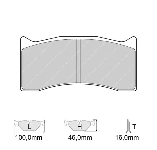 Pastiglie freno FERODO RACING DS3000 FRP3071R