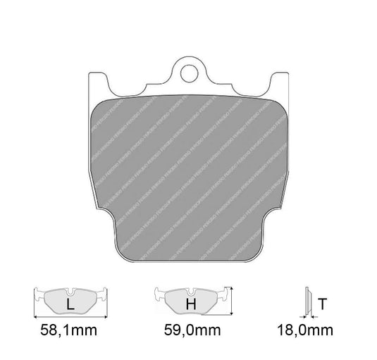 Pastiglie freno FERODO RACING DS3000 FRP3074R