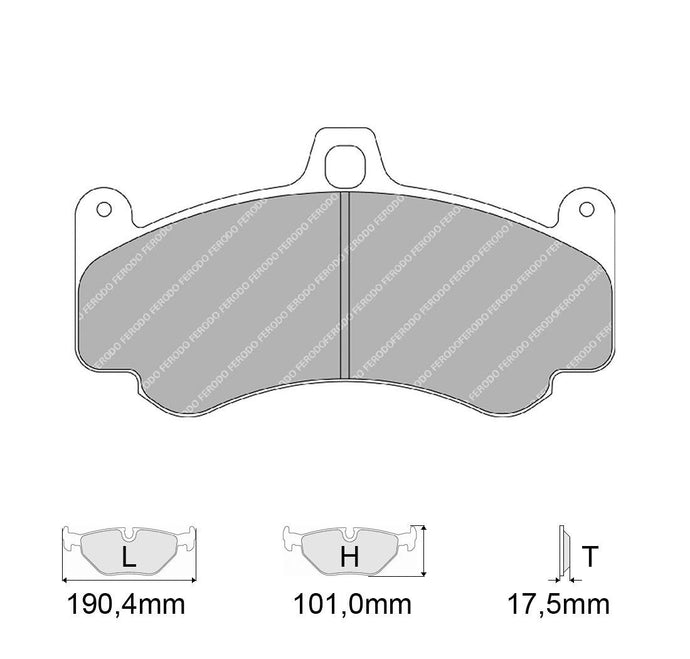 Pastiglie freno FERODO RACING DS2500 FRP3075H