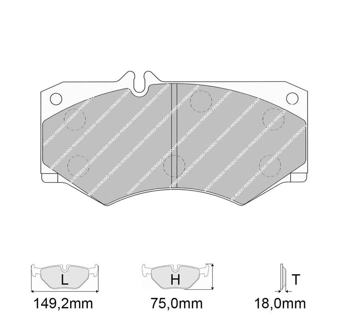 Pastiglie freno FERODO RACING DS3000 FRP3078R