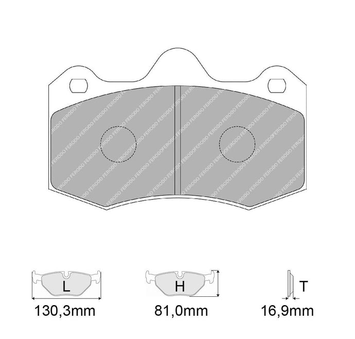 Pastiglie freno FERODO RACING DS3000 FRP3083R