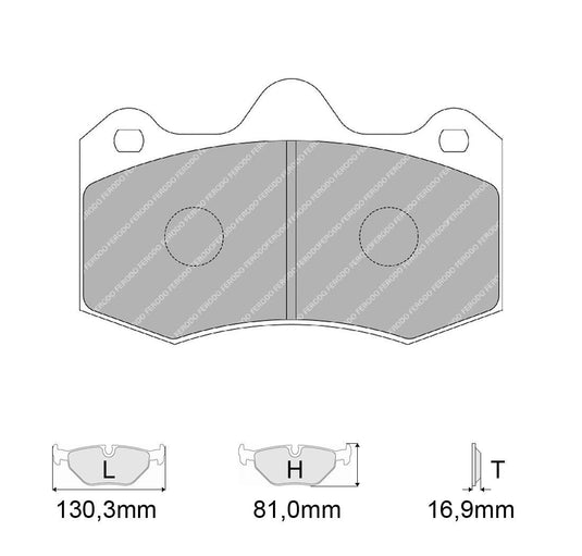 Pastiglie freno FERODO RACING DS3000 FRP3083R