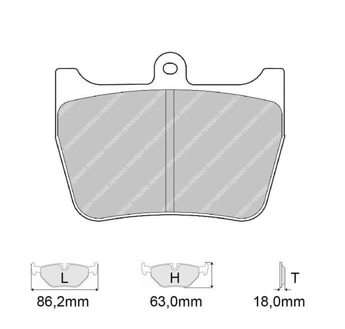 Pastiglie freno FERODO RACING DS3000 FRP3086R