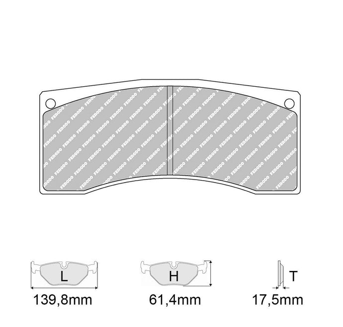Pastiglie freno FERODO RACING DS3000 FRP3087R