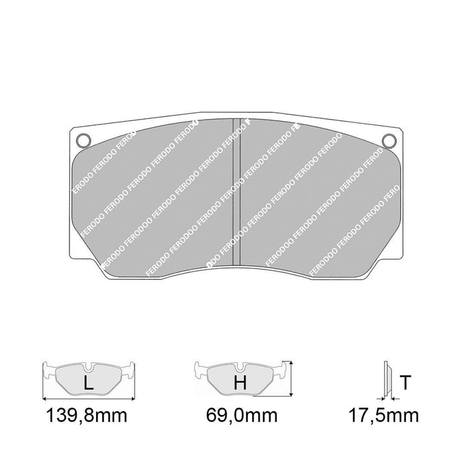 Pastiglie freno FERODO RACING DS3000 FRP3088R