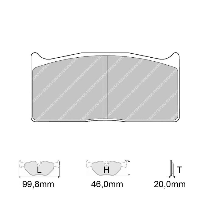 Pastiglie freno FERODO RACING DS3000 FRP308R