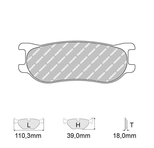 Pastiglie freno FERODO RACING DS1.11 FRP3092W