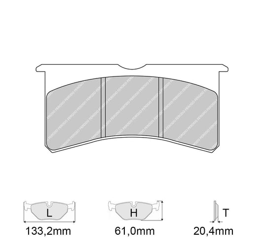 Pastiglie freno FERODO RACING DS1.11 FRP3097W