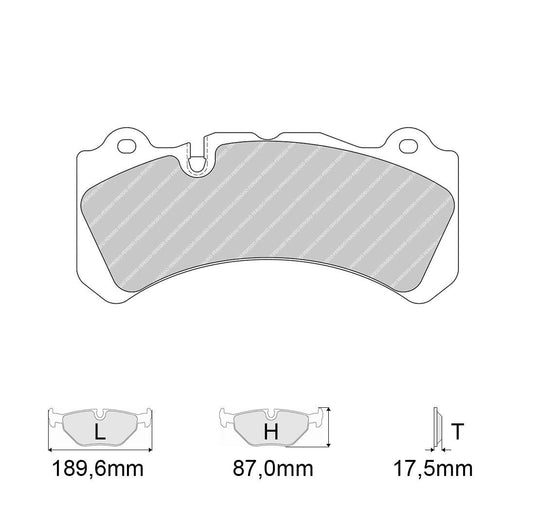 Pastiglie freno FERODO RACING DS2500 FRP3098H