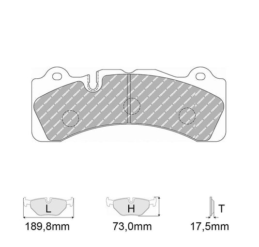 Pastiglie freno FERODO RACING DS2500 FRP3099H