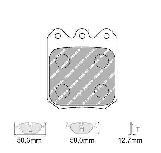 Pastiglie freno FERODO RACING DS3000 FRP3104R