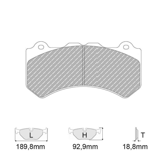 Pastiglie freno FERODO RACING DS2500 FRP3106H