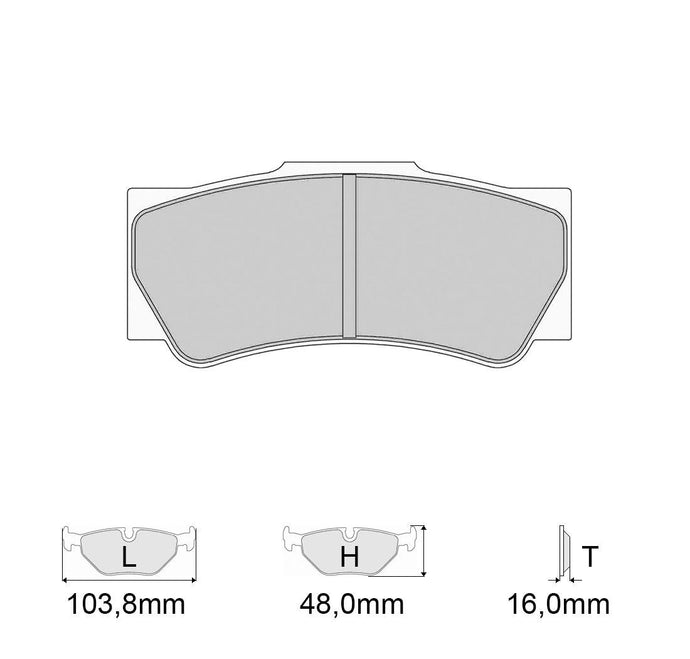 Pastiglie freno FERODO RACING DS3000 FRP3117R