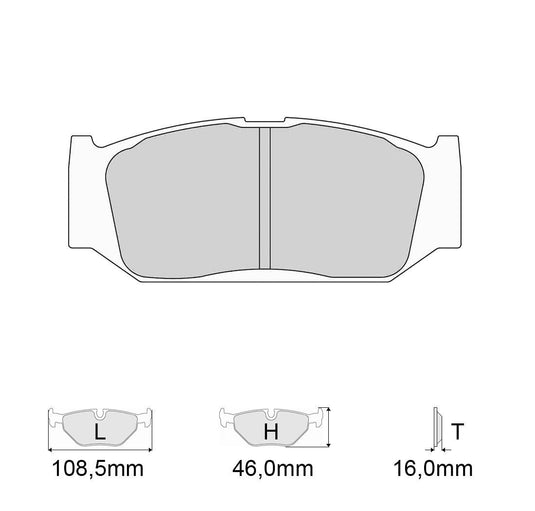 Pastiglie freno FERODO RACING DS1.11 FRP3118W