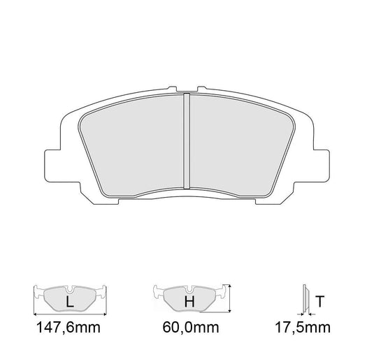 Pastiglie freno FERODO RACING DS2500 FRP3121H