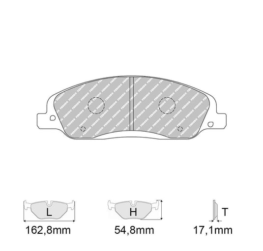 Pastiglie freno FERODO RACING DS2500 FRP3129H